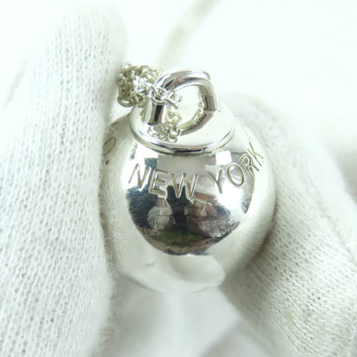 Great TIFFANY&Co. Necklace Ball Necklace Large Silver AG925 Women