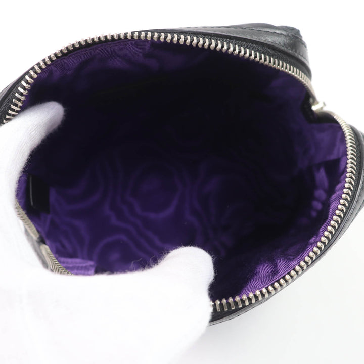 Excellent GUCCI Pouch GG Marmont makeup pouch Black purple Nylon Women 72604