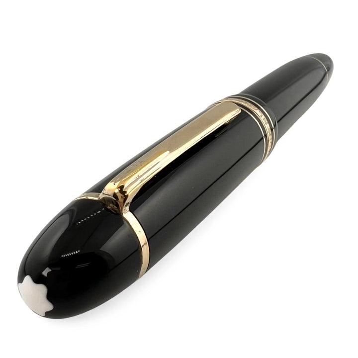 Great MONTBLANC fountain pen Meisterstück 149 Black gold 14K mens