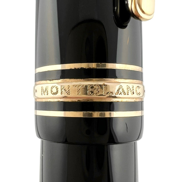 Great MONTBLANC fountain pen Meisterstück 149 Black gold 14K mens