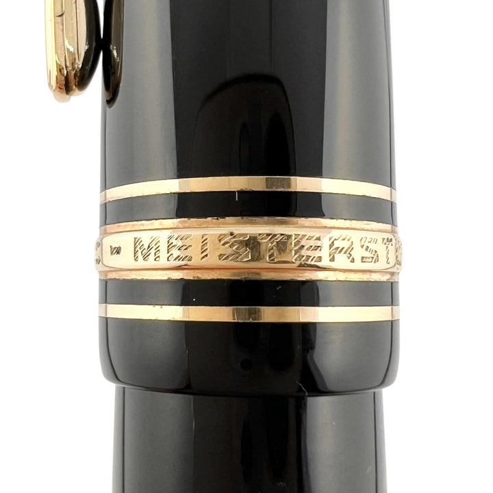Great MONTBLANC fountain pen Meisterstück 149 Black gold 14K mens