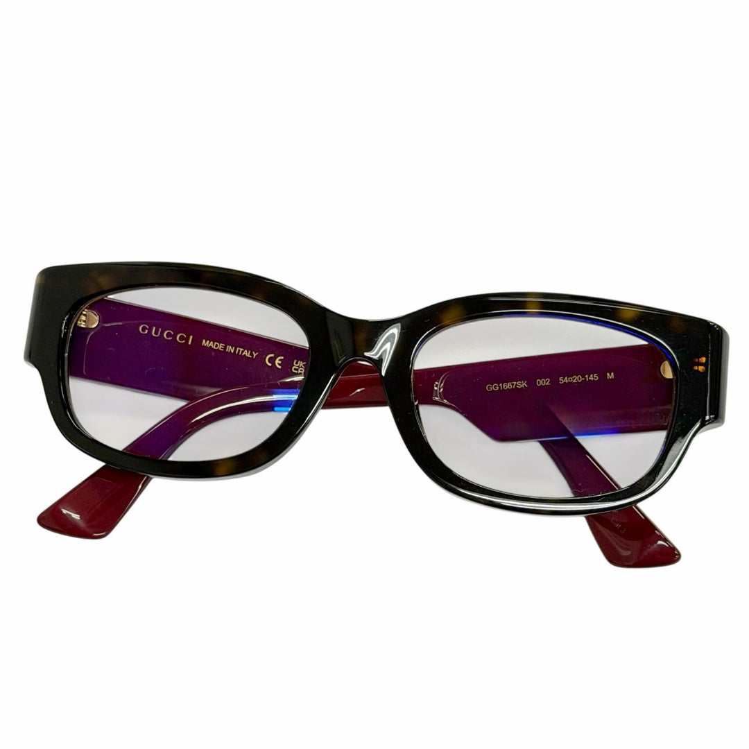 Great GUCCI Glasses Interlocking G Square Havana mens GG1667SK