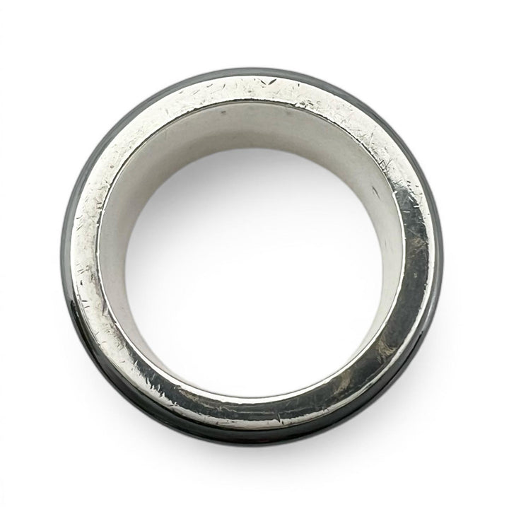 Great TIFFANY&Co. Ring 1837 Narrow black 925 Women