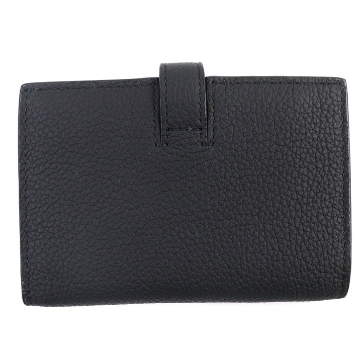Excellent DIOR Dior Normandie Card Case Logo Leather Card Holder black mens 2LLCH187KEN
