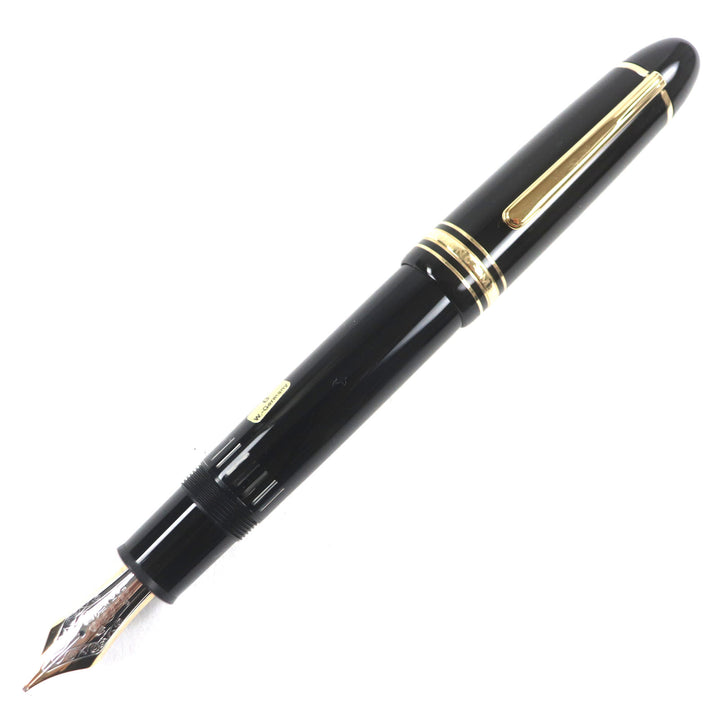 Excellent MONTBLANC fountain pen Meisterstck 149 white star Black gold 14K
