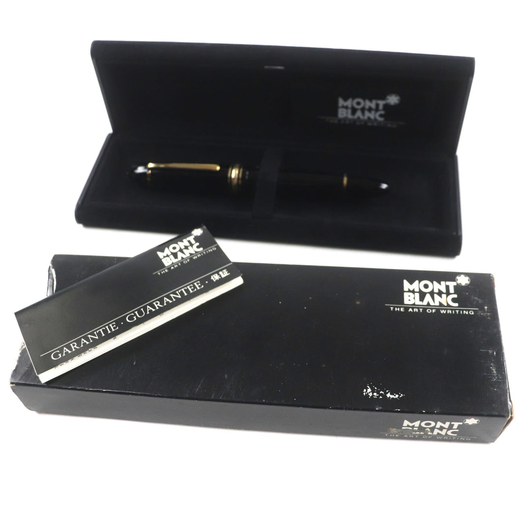 Excellent MONTBLANC fountain pen Meisterstck 149 white star Black gold 14K