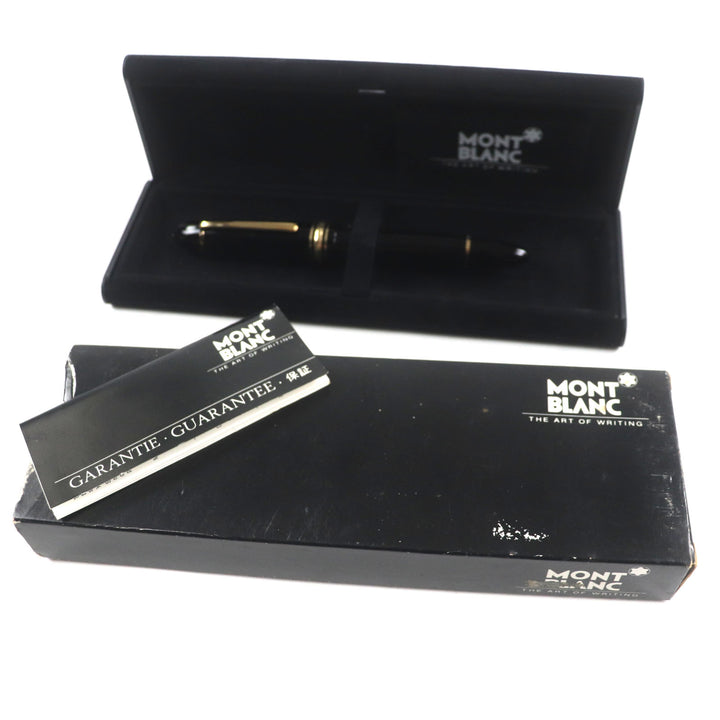 Excellent MONTBLANC fountain pen Meisterstck 149 white star Black gold 14K
