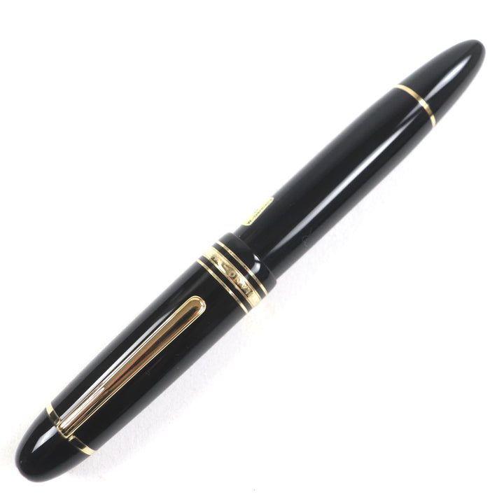 Excellent MONTBLANC fountain pen Meisterstck 149 white star Black gold 14K