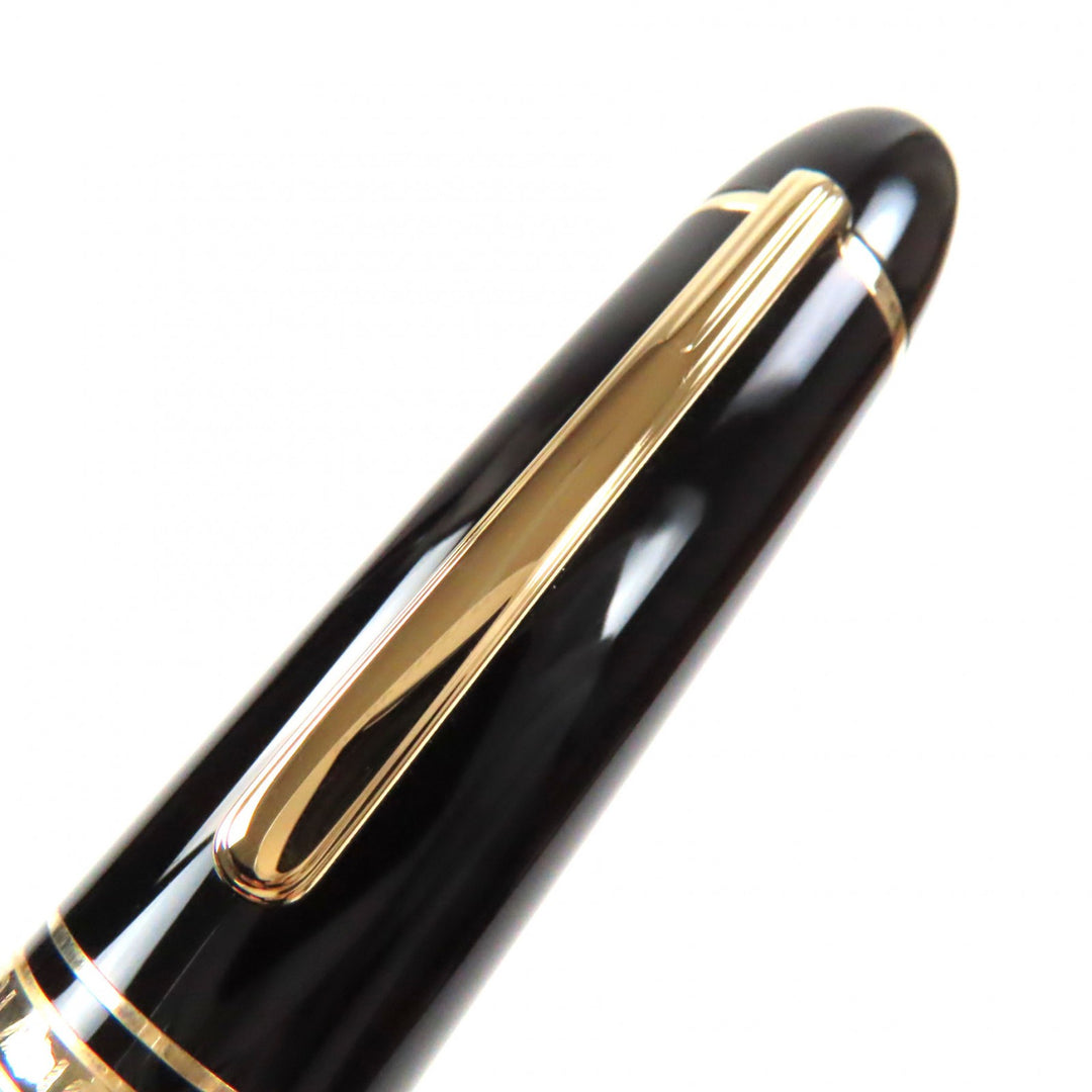 Excellent MONTBLANC fountain pen Meisterstck 149 white star Black gold 14K