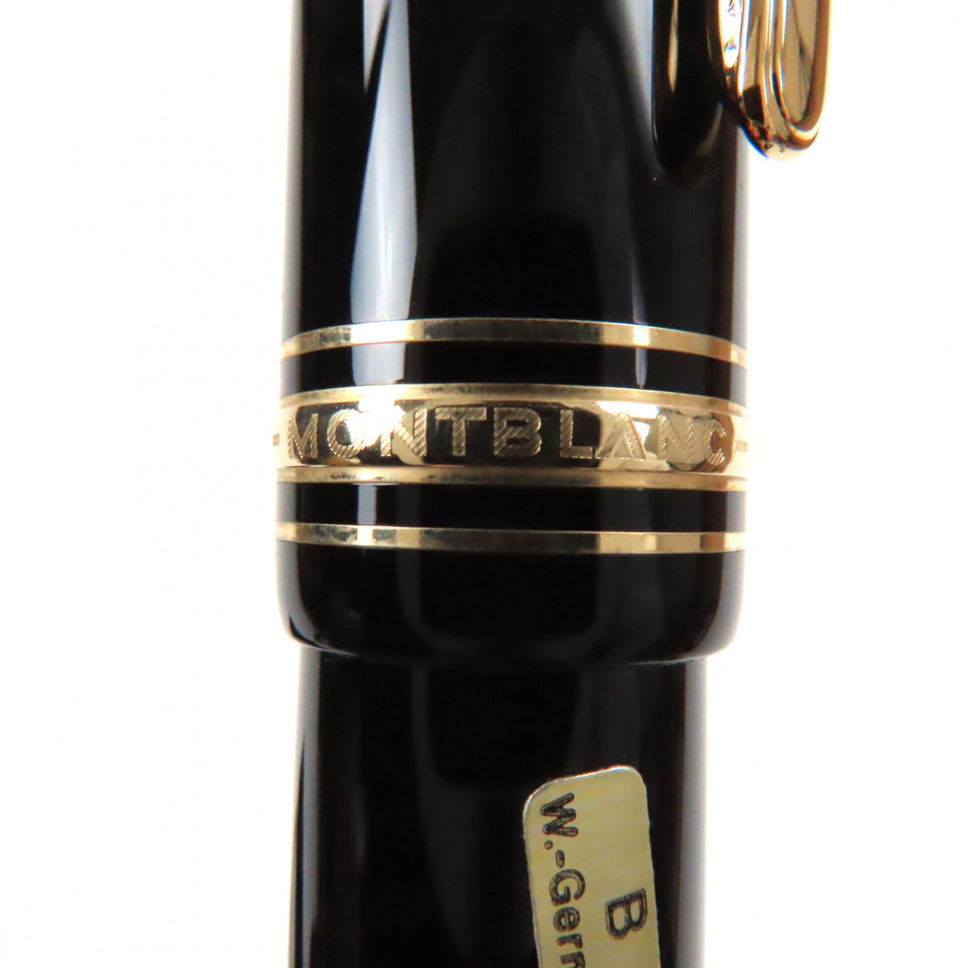 Excellent MONTBLANC fountain pen Meisterstck 149 white star Black gold 14K