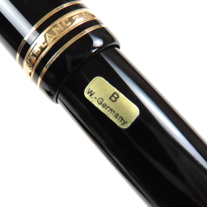 Excellent MONTBLANC fountain pen Meisterstck 149 white star Black gold 14K