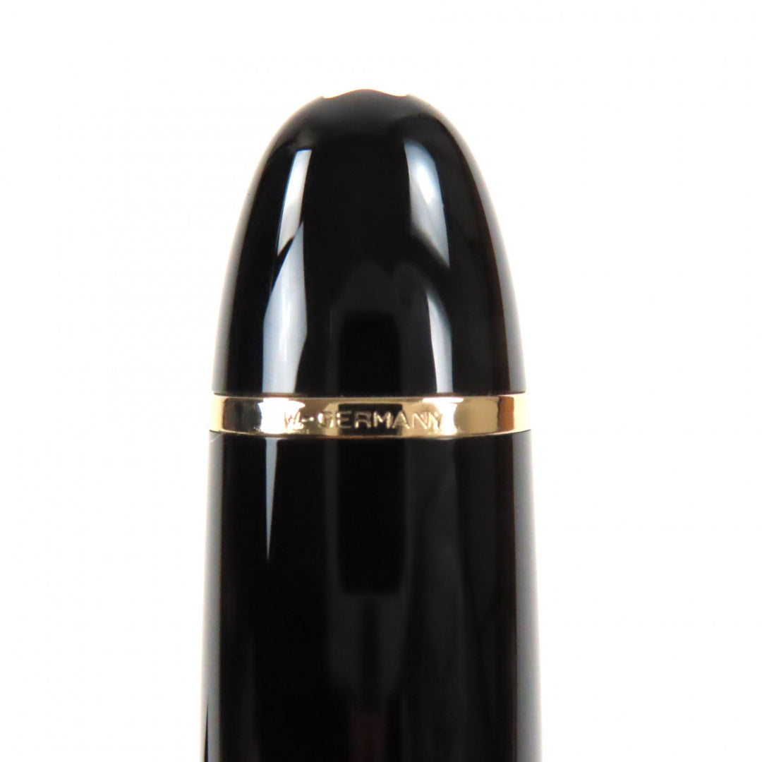 Excellent MONTBLANC fountain pen Meisterstck 149 white star Black gold 14K