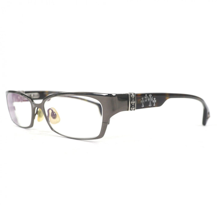 Great CHROME HEARTS Glasses DIXON YU-A CH cross Cancer metallic