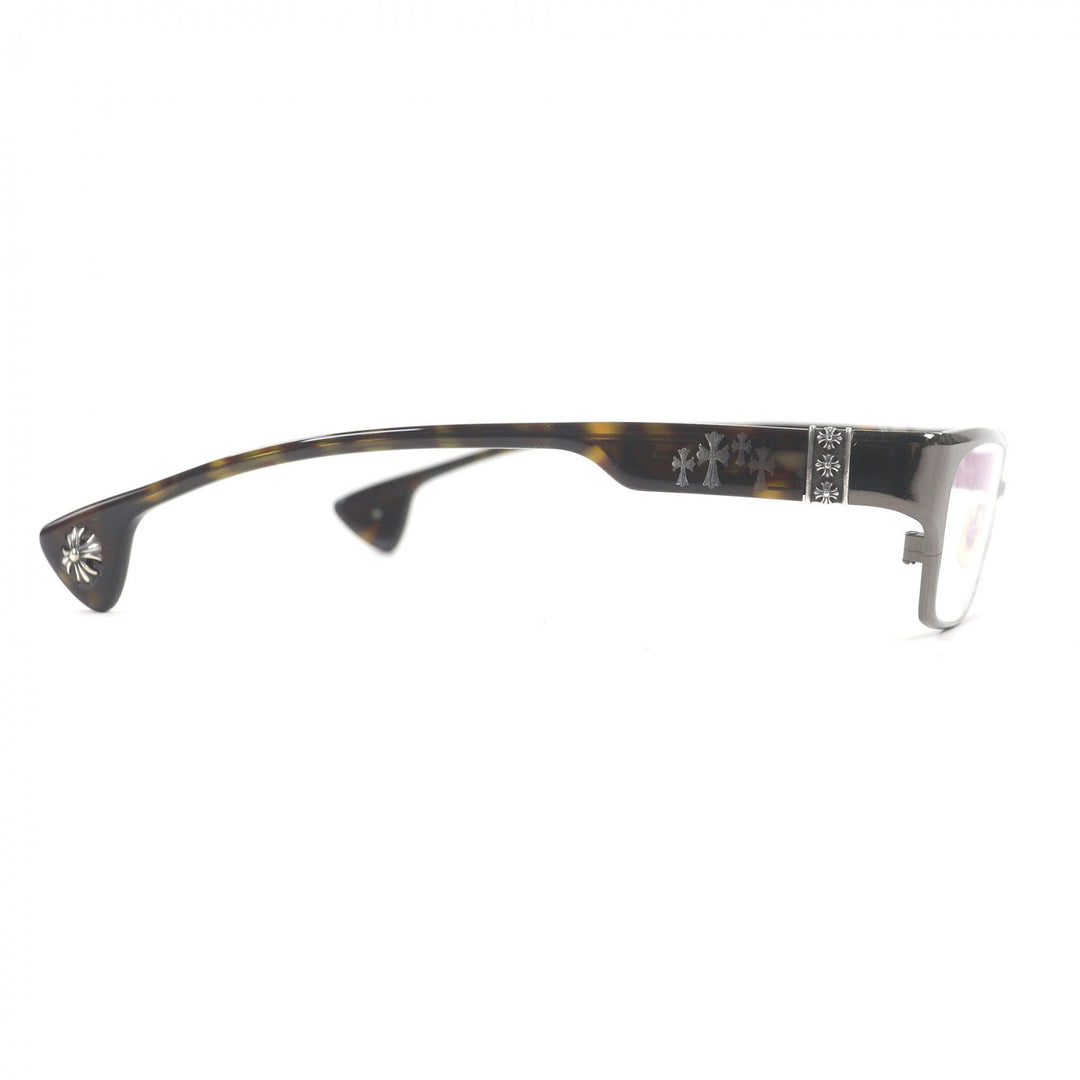 Great CHROME HEARTS Glasses DIXON YU-A CH cross Cancer metallic