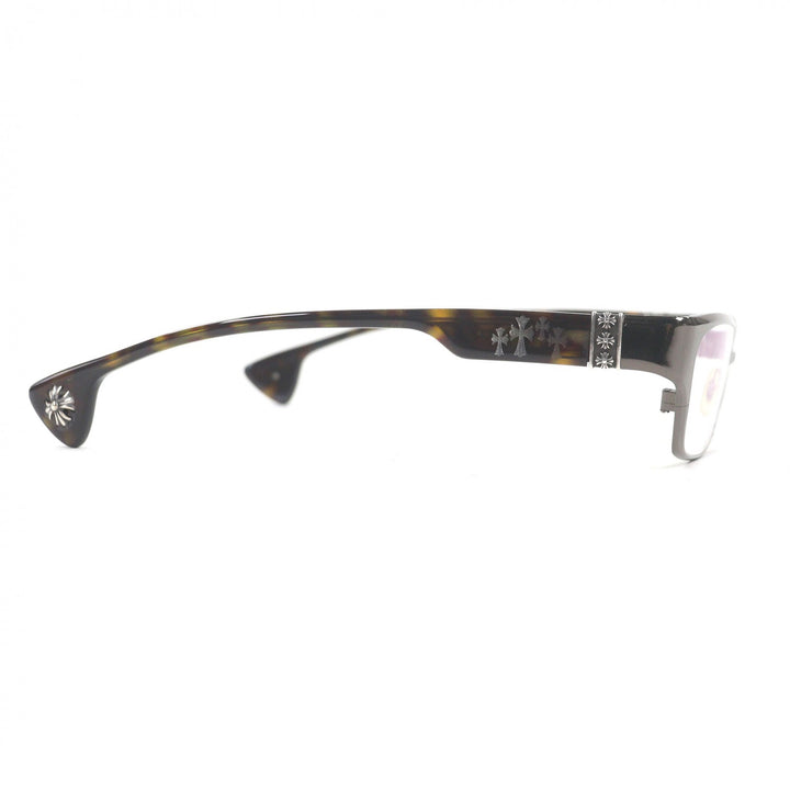 Great CHROME HEARTS Glasses DIXON YU-A CH cross Cancer metallic