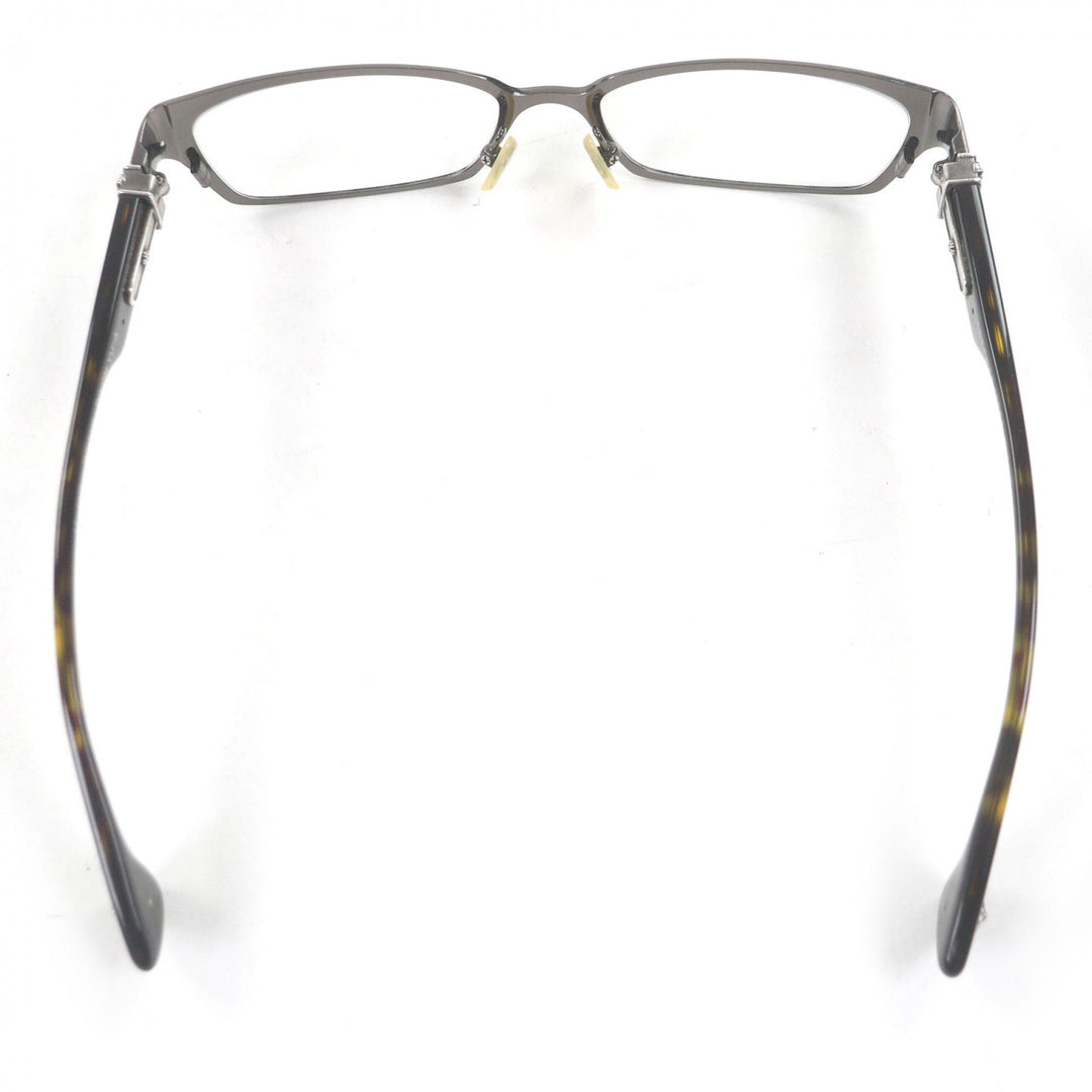 Great CHROME HEARTS Glasses DIXON YU-A CH cross Cancer metallic