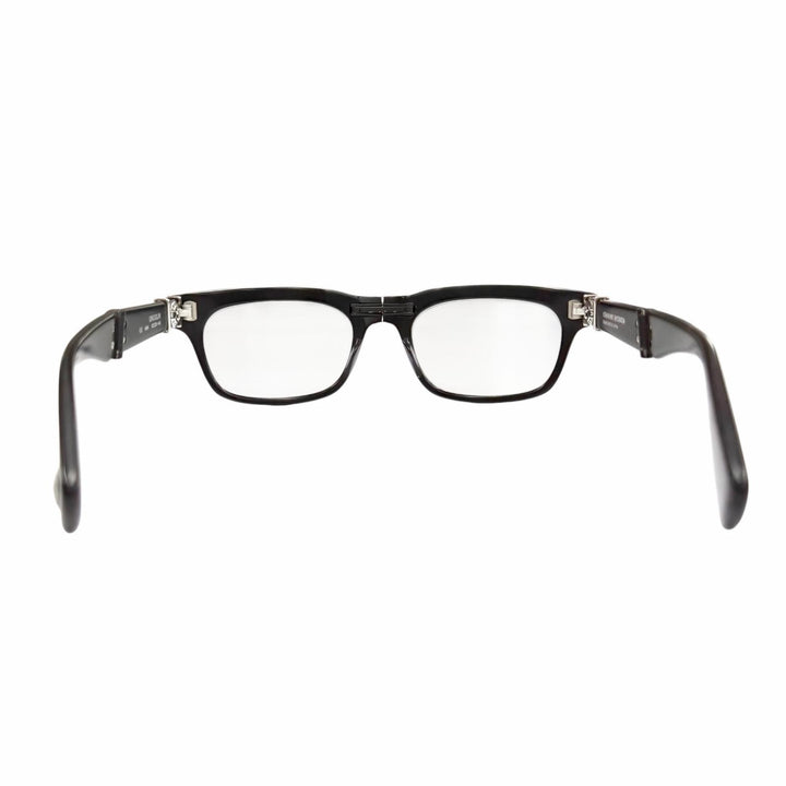 Great CHROME HEARTS Glasses DROOLIN BS Flare Horseshoe Folding black mens