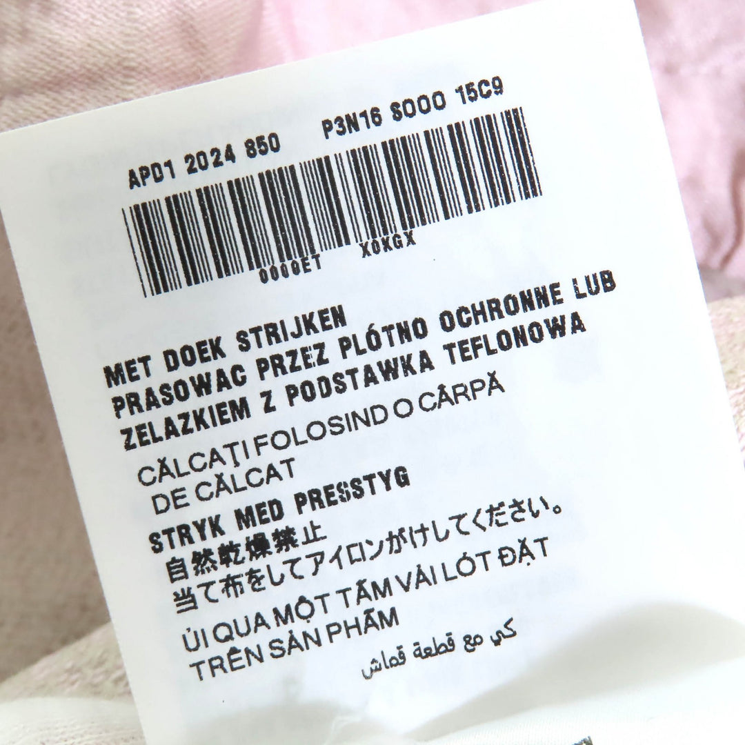 PRADA one piece Pink quilted mini dress Triangle patch design 40 P3N16