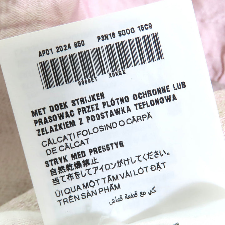 PRADA one piece Pink quilted mini dress Triangle patch design 40 P3N16