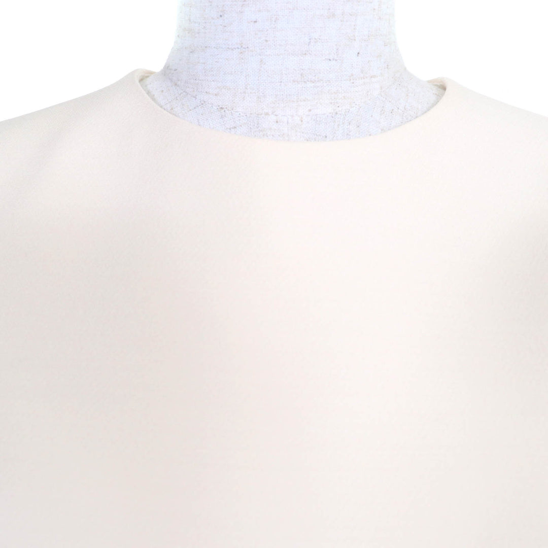 Great Christian Dior one piece Logo button 2-way dress Ivory 38 341B32A1166