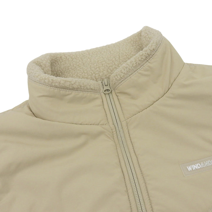 Excellent WIND AND SEA Best beige polyester mens M WDS-O-ATT-24-Q2-PLTB-03
