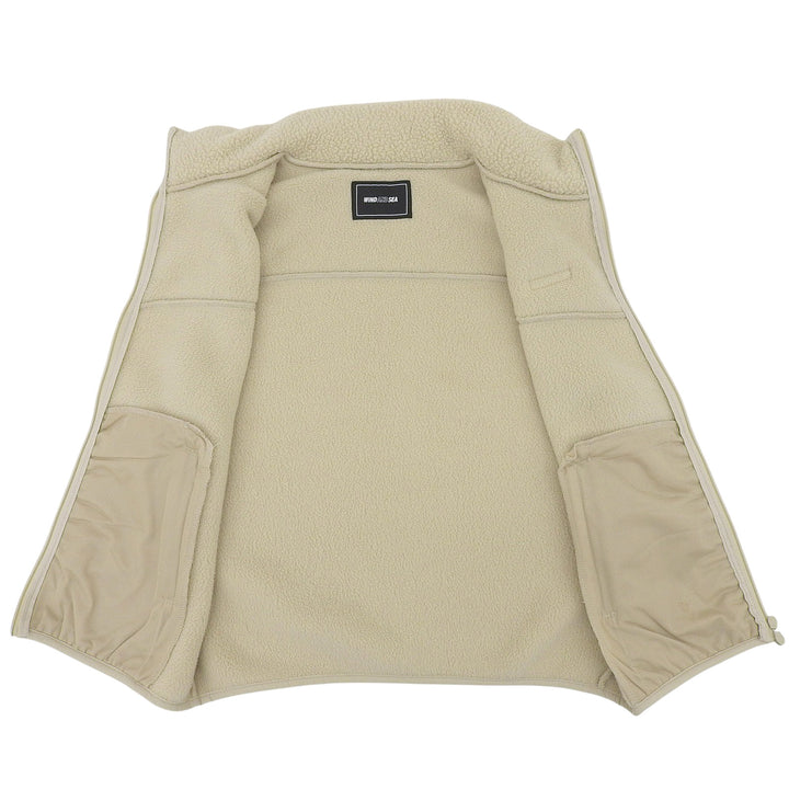Excellent WIND AND SEA Best beige polyester mens M WDS-O-ATT-24-Q2-PLTB-03
