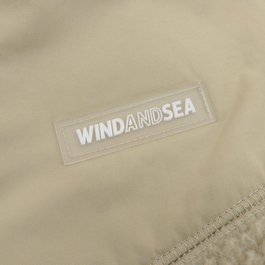 Excellent WIND AND SEA Best beige polyester mens M WDS-O-ATT-24-Q2-PLTB-03