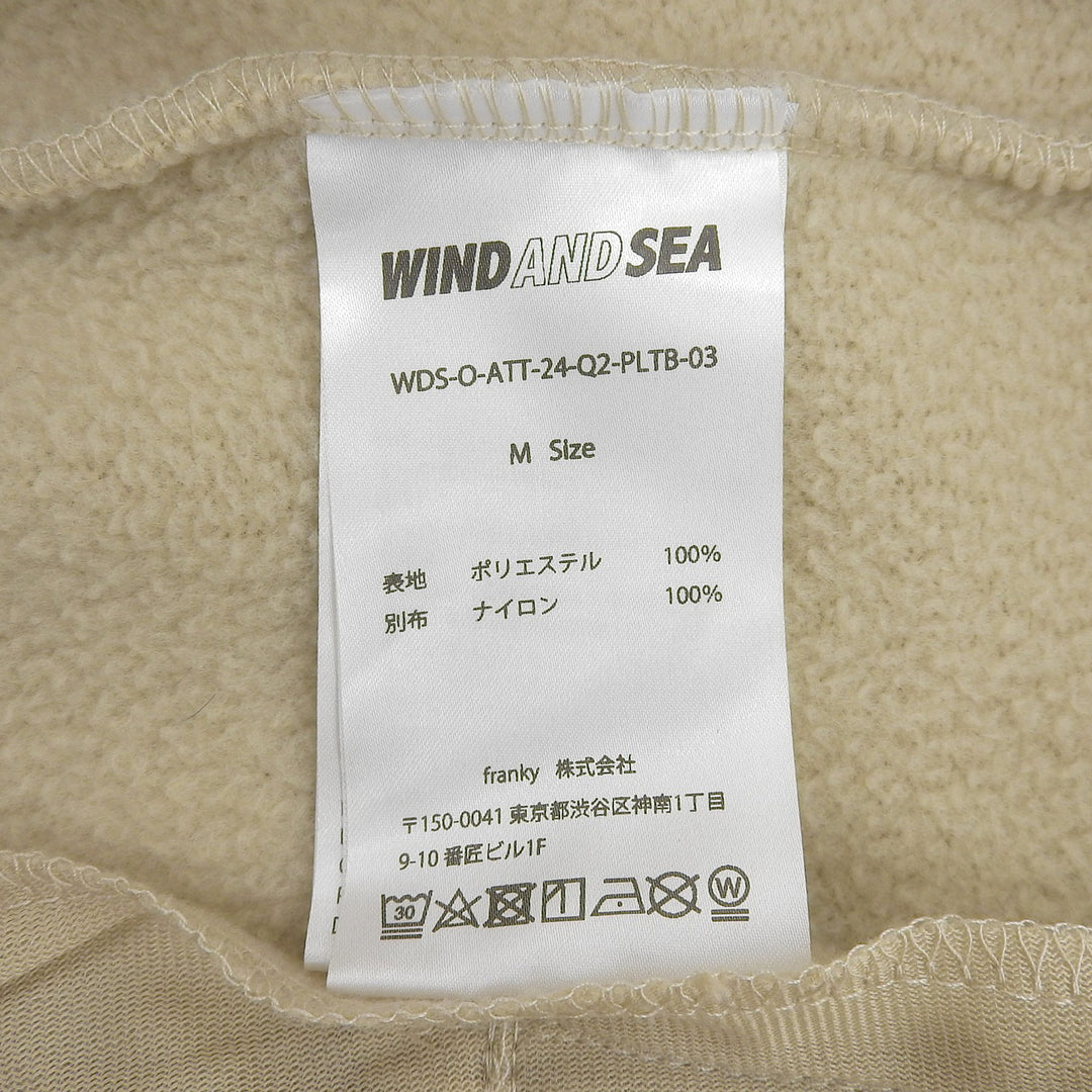 Excellent WIND AND SEA Best beige polyester mens M WDS-O-ATT-24-Q2-PLTB-03