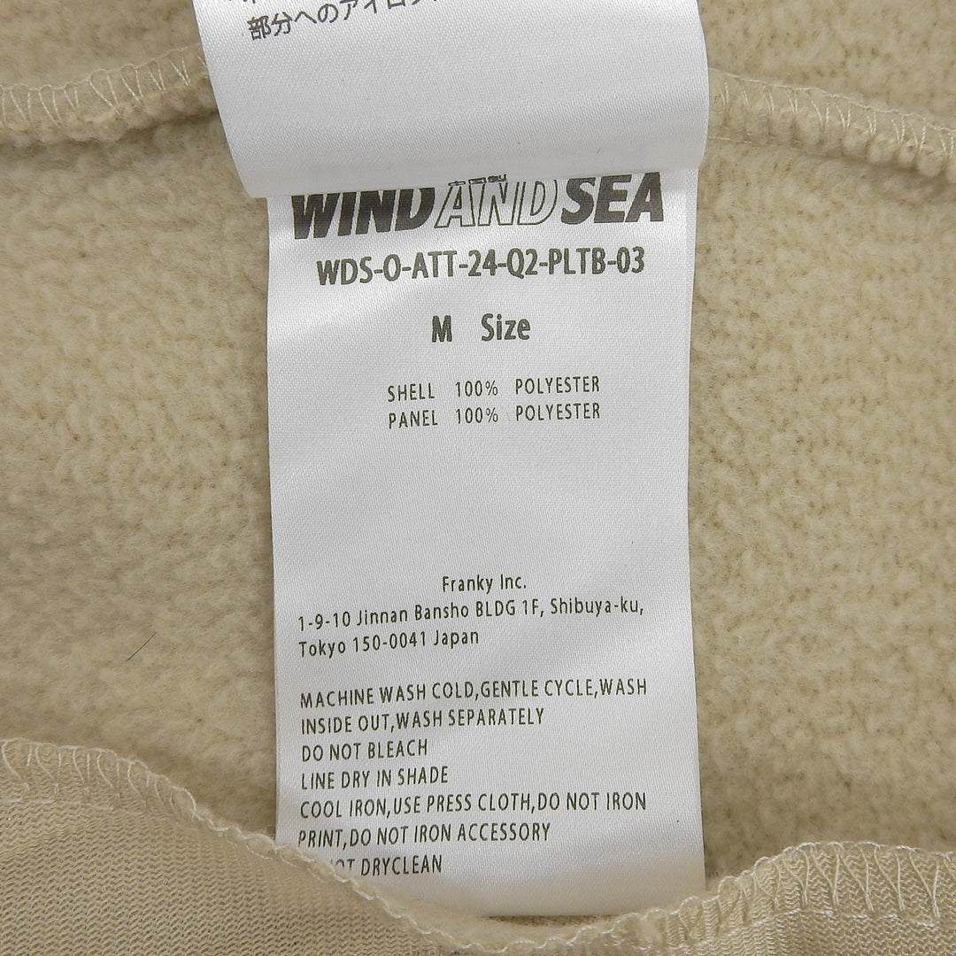 Excellent WIND AND SEA Best beige polyester mens M WDS-O-ATT-24-Q2-PLTB-03