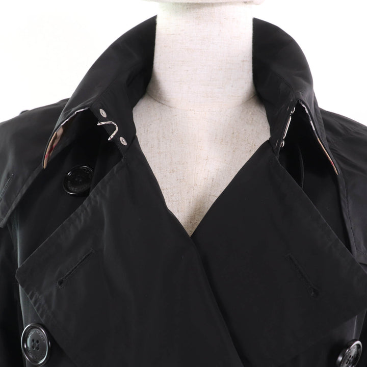 Great BURBERRY trench coat Kensington Attachable Hood with black Women 38 8006111