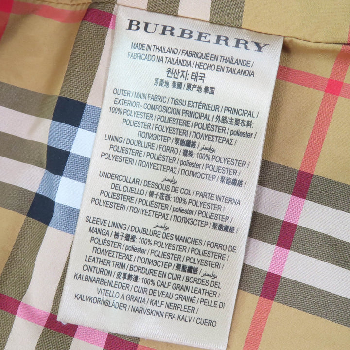 Great BURBERRY trench coat Kensington Attachable Hood with black Women 38 8006111