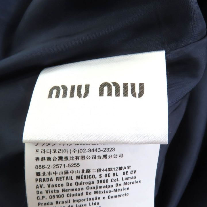 Great MIUMIU one piece Waist Design Sleeveless Gathered Mini Women 36 MF2511