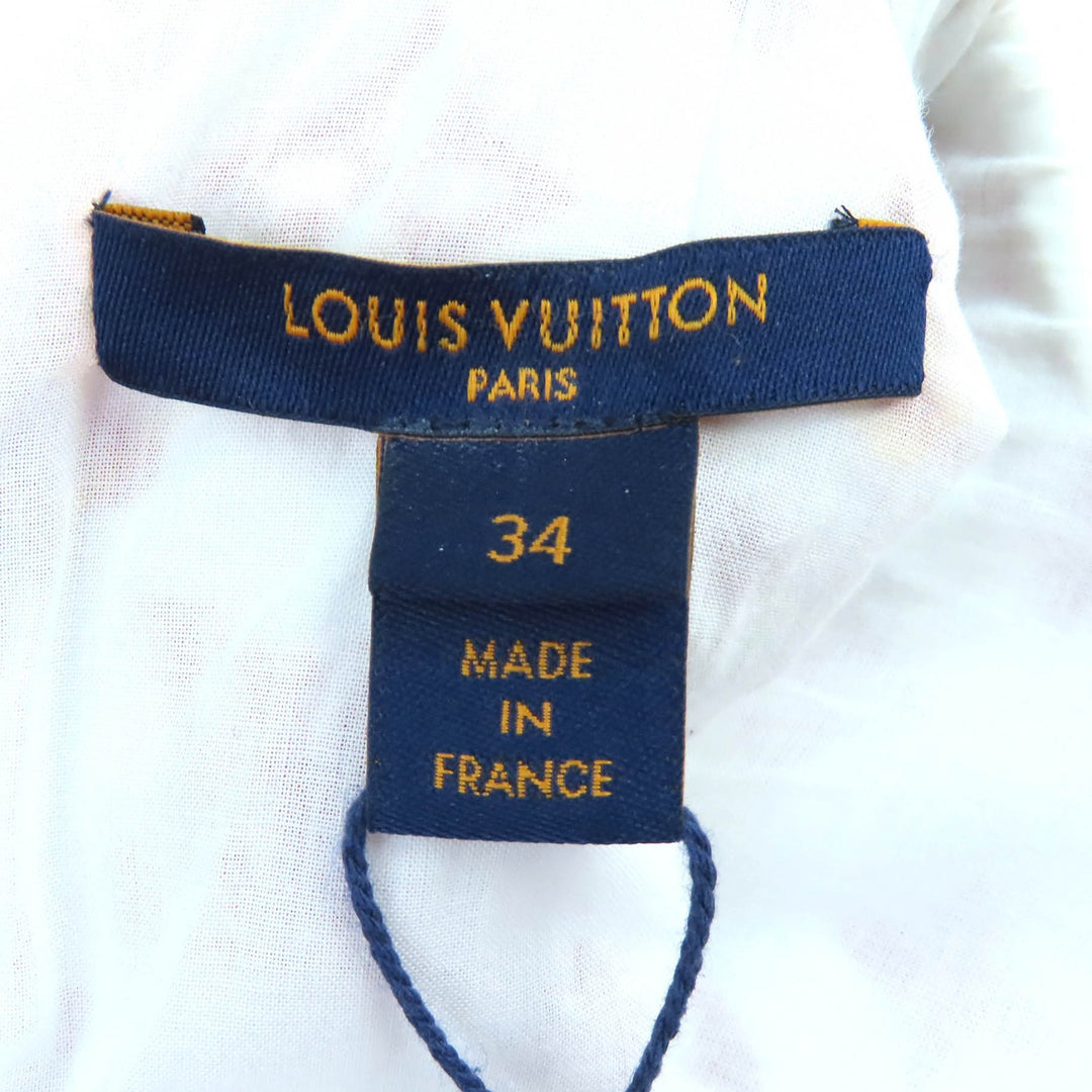 Pristine LOUIS VUITTON tops Monogram Tauring Sleeveless Tunic Brown Rayon 34