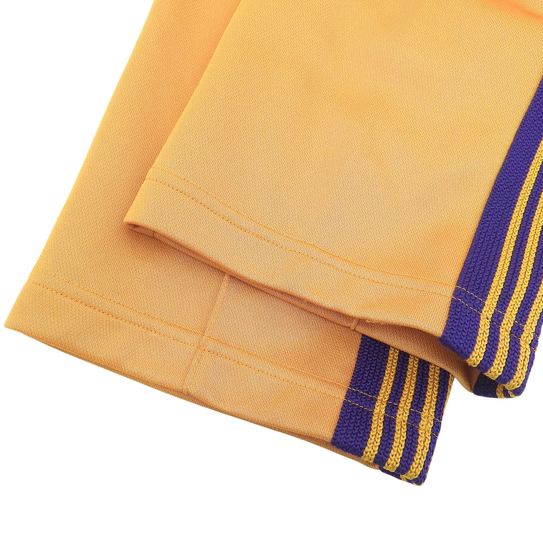 Excellent Needles Pants Yellow purple polyester mens S KP221