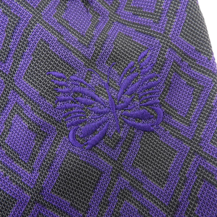 Excellent Needles Pants purple polyester mens XS FK202