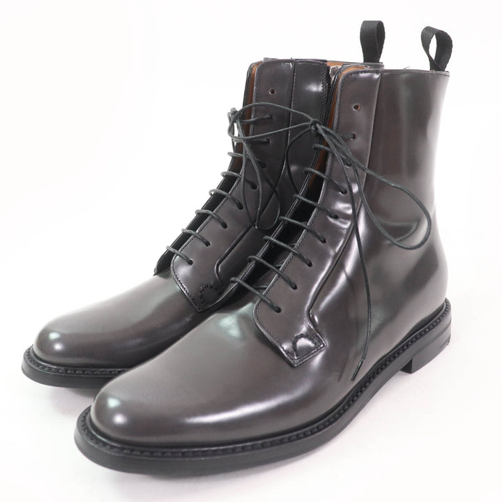 Pristine CHURCH'S short boots ALEXANDRA Side ZIP Leather Gray leather Women 37.5