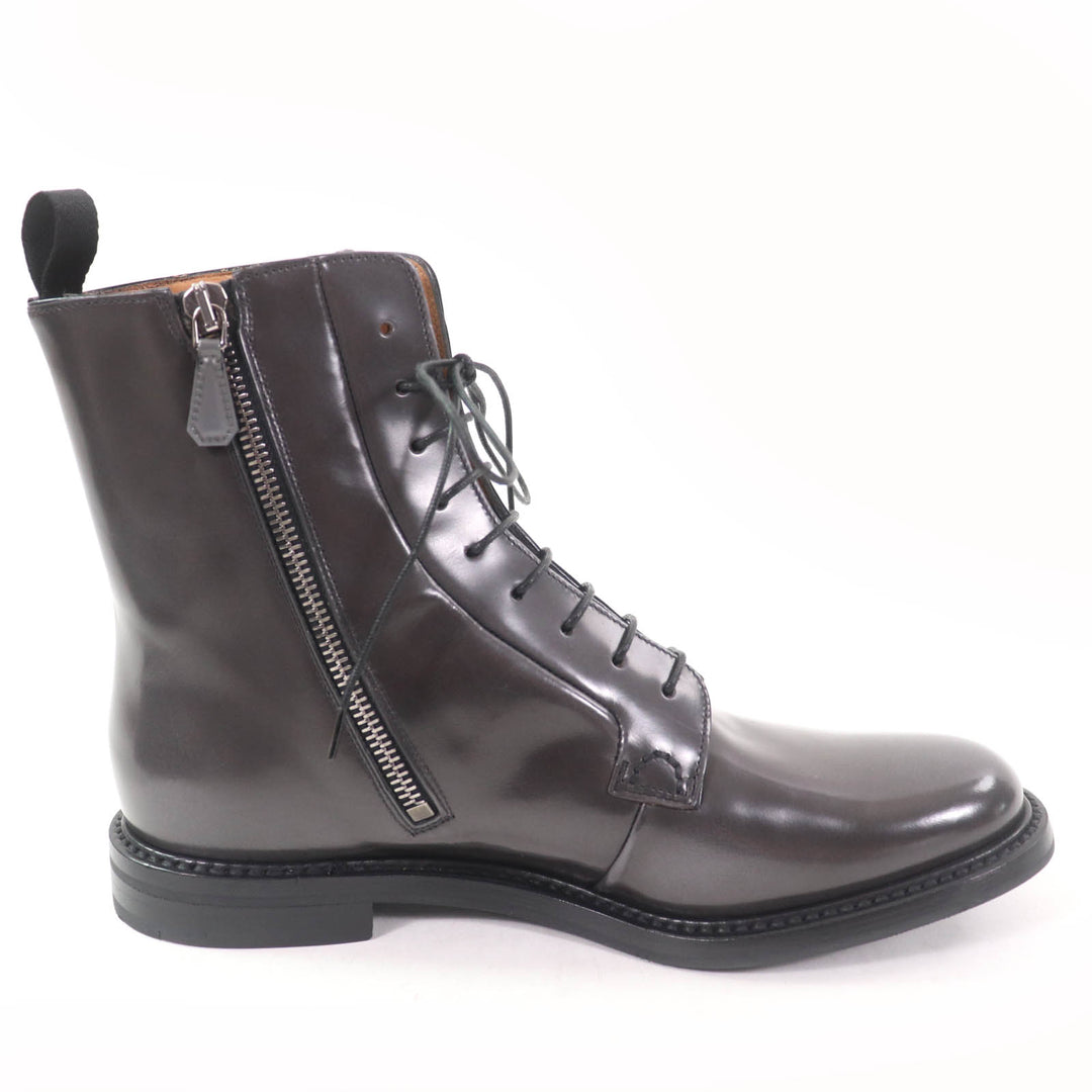 Pristine CHURCH'S short boots ALEXANDRA Side ZIP Leather Gray leather Women 37.5