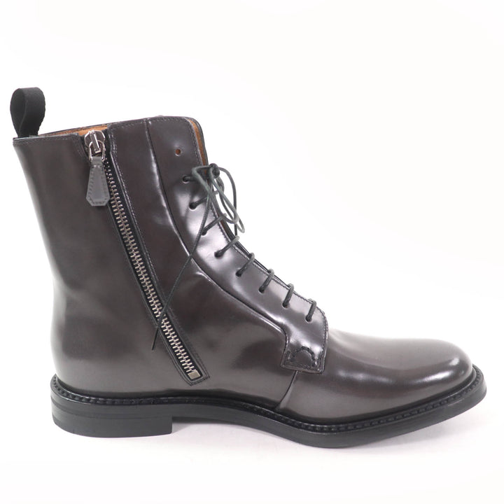 Pristine CHURCH'S short boots ALEXANDRA Side ZIP Leather Gray leather Women 37.5
