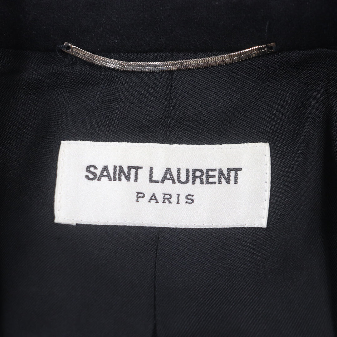 Excellent SAINT LAURENT PARIS tailored jacket black wool mens 44 687349