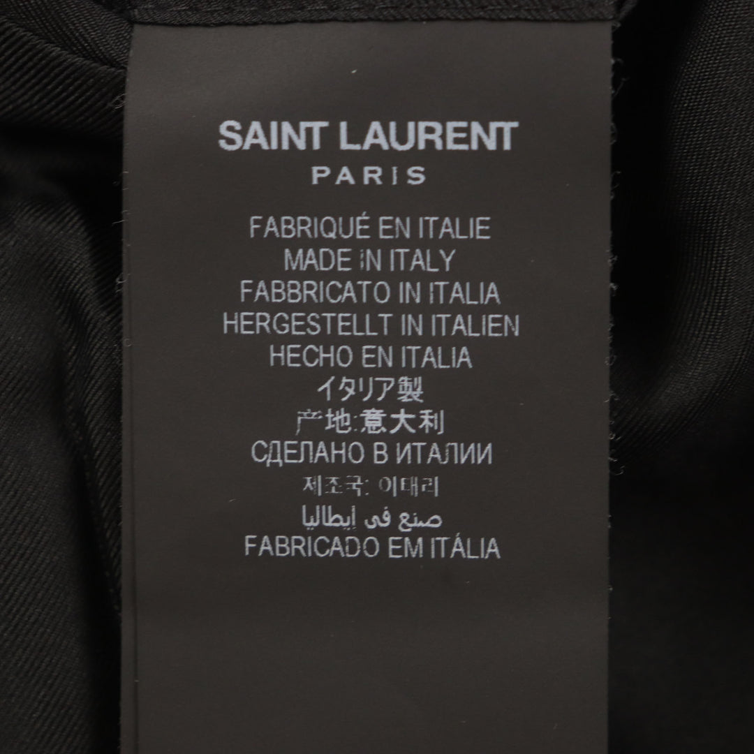 Excellent SAINT LAURENT PARIS tailored jacket black wool mens 44 687349