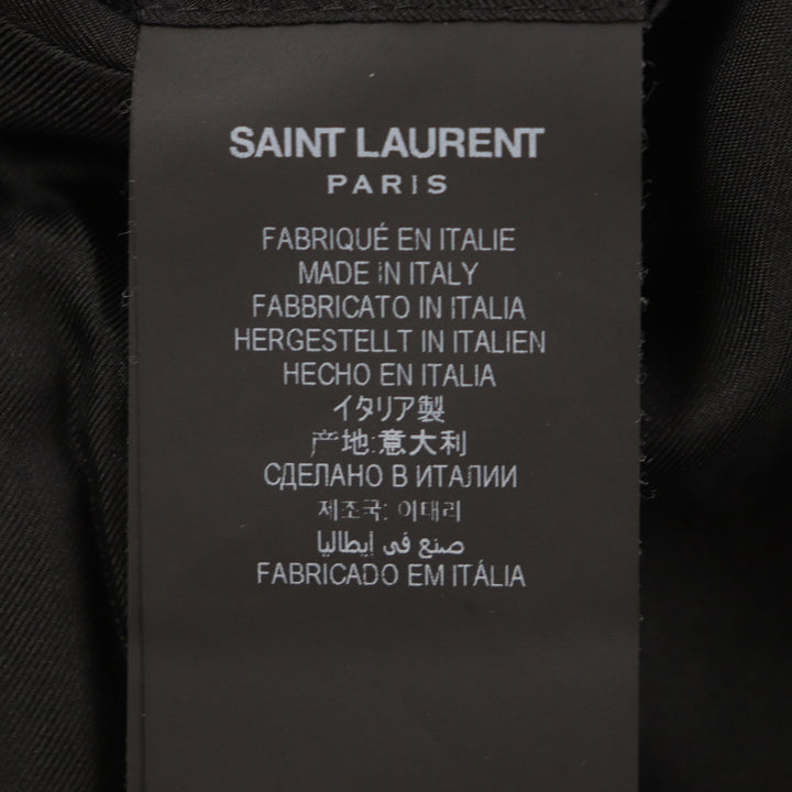 Excellent SAINT LAURENT PARIS tailored jacket black wool mens 44 687349