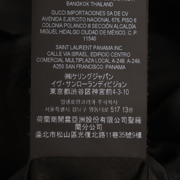 Excellent SAINT LAURENT PARIS tailored jacket black wool mens 44 687349