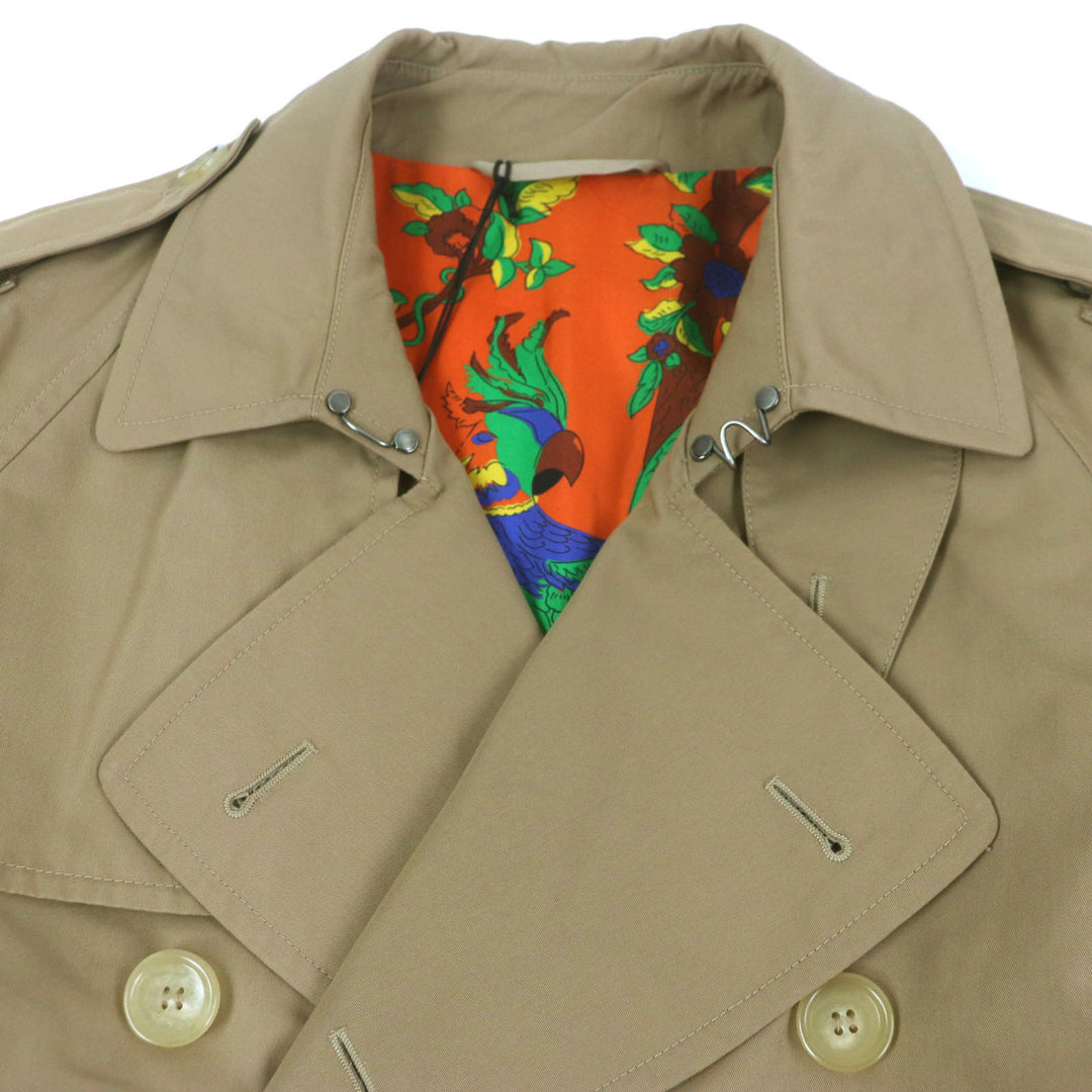 Great GUCCI trench coat beige cotton mens 46 452368