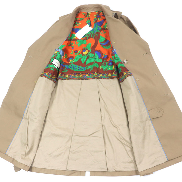 Great GUCCI trench coat beige cotton mens 46 452368