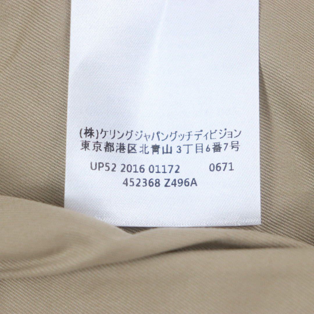Great GUCCI trench coat beige cotton mens 46 452368