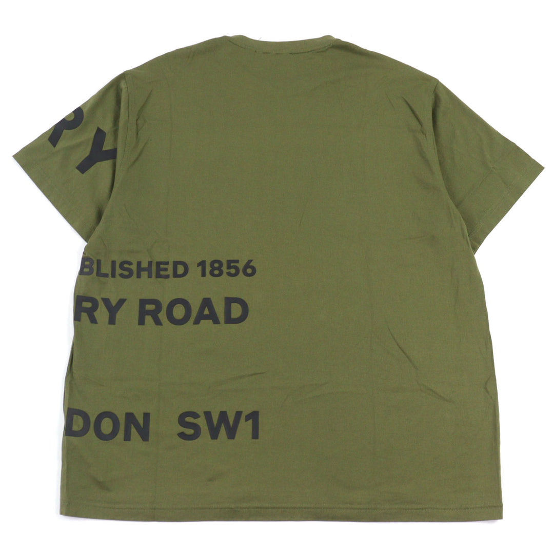 Great BURBERRY Short sleeve T-shirt HARLFORD Rubber logo Horseferry print M