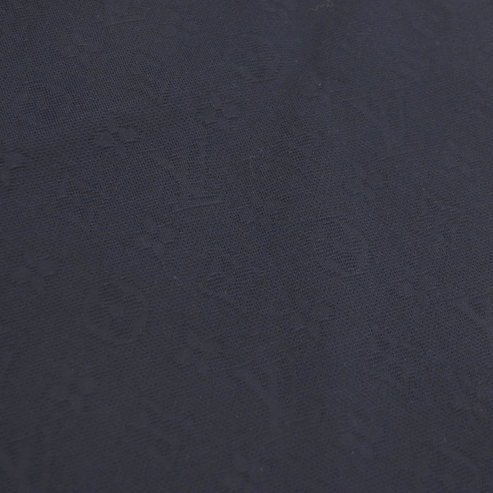 Pristine LOUIS VUITTON tops Piqu cotton T-shirt Monogram Navy cotton mens S