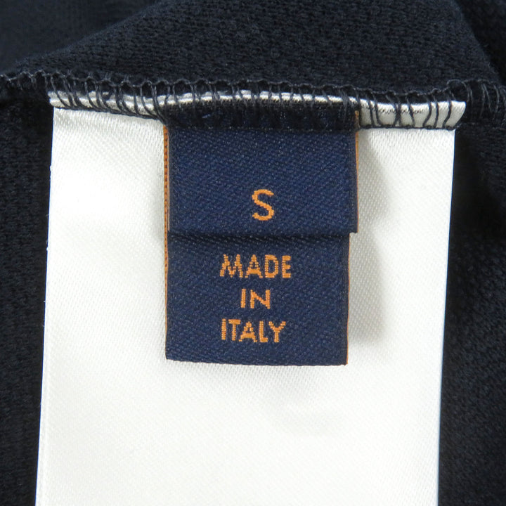 Pristine LOUIS VUITTON tops Piqu cotton T-shirt Monogram Navy cotton mens S