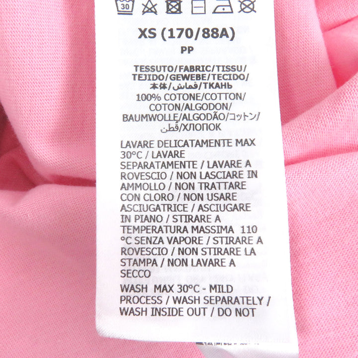 Pristine GUCCI×adidas tops Trefoil logo print pink cotton mens XS 548334