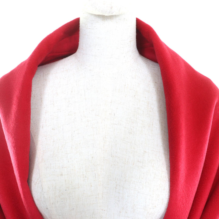 Excellent HERMES poncho Red cashmere Women 36